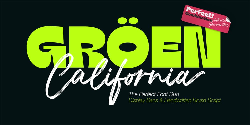 Groen California font