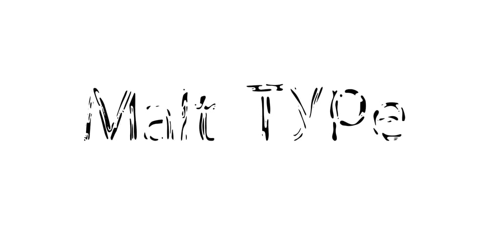 Malt type font