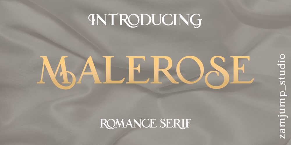 Malerose font