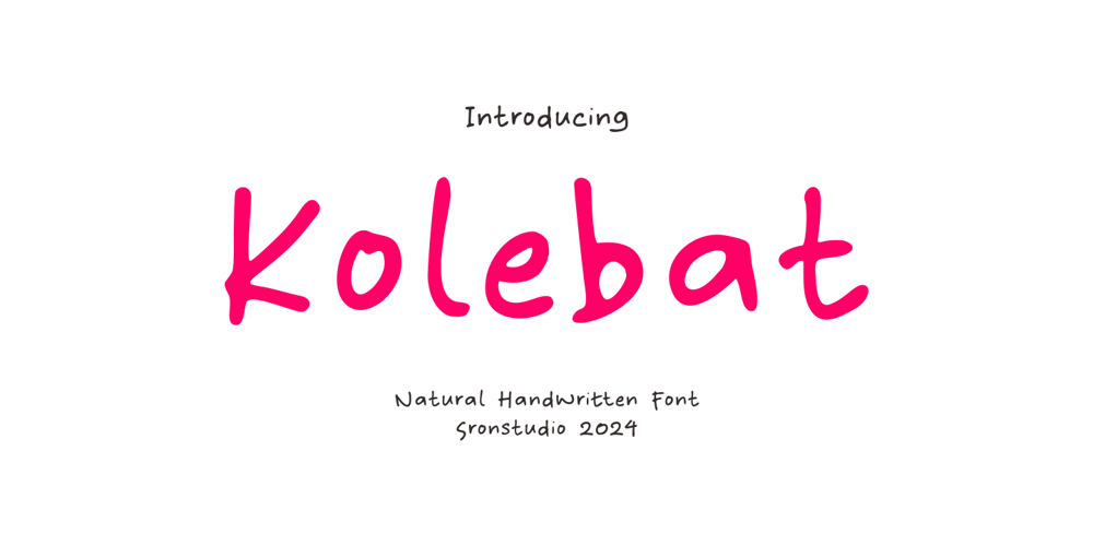 Kolebat font