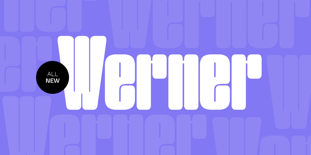 Werner Display font