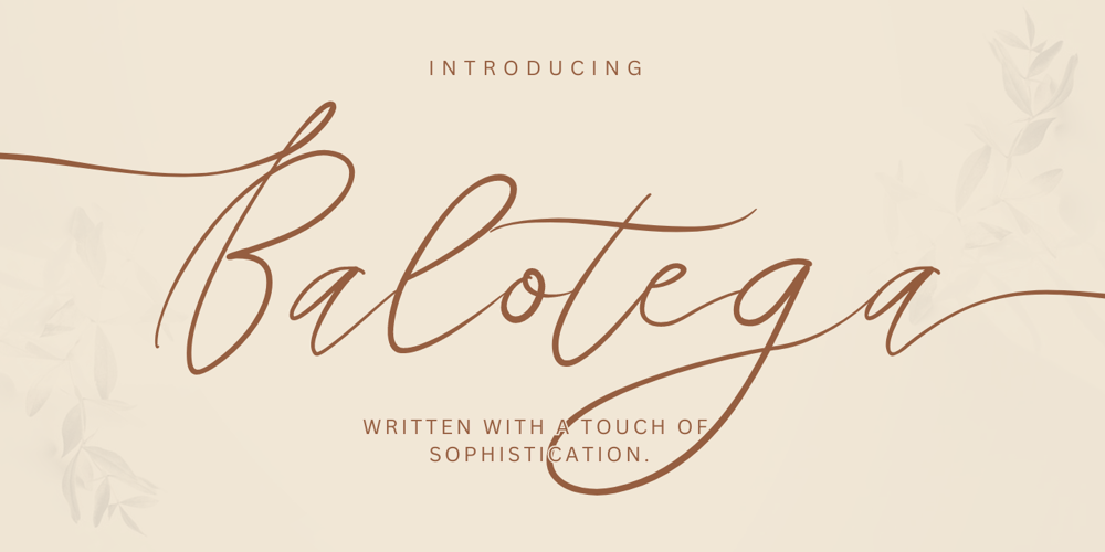 Balotega font