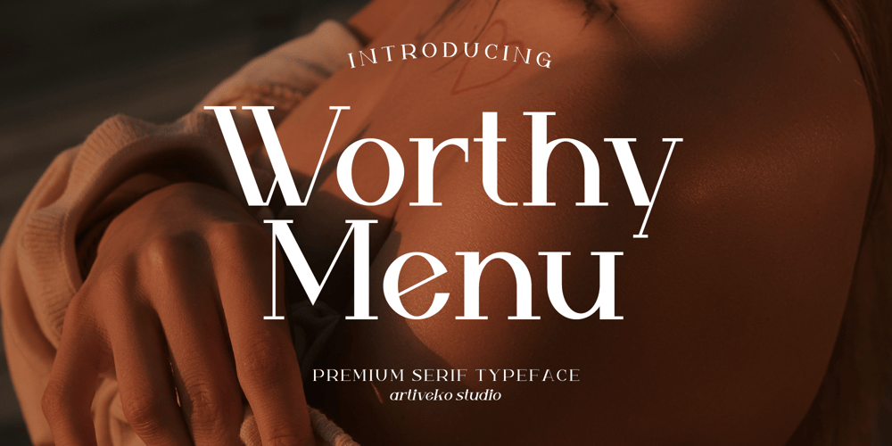 Worthy Menu font