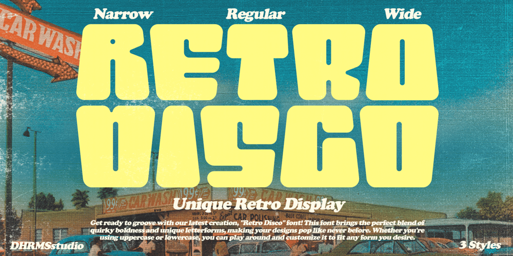 Retro Disco font