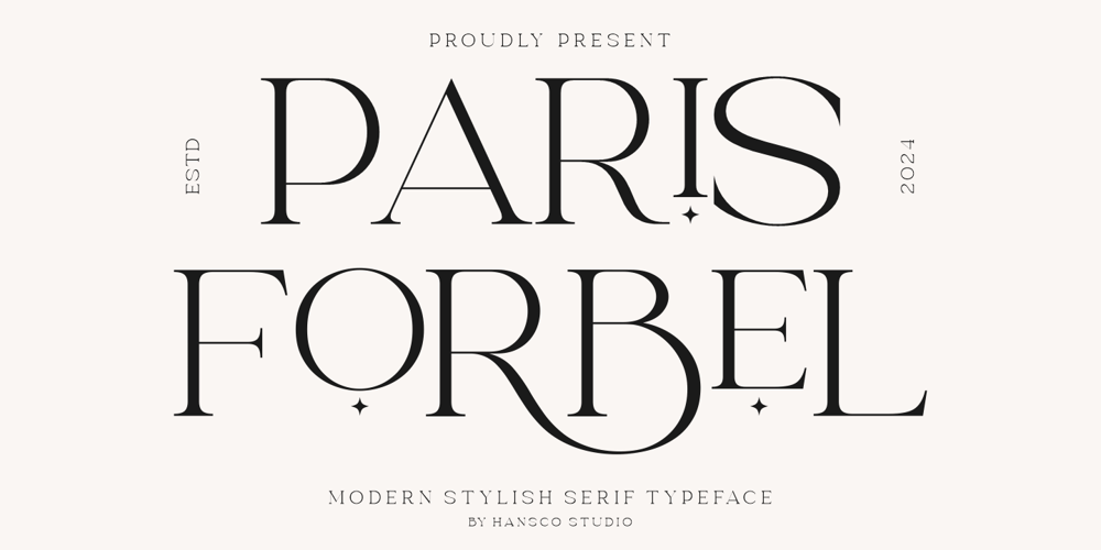 Paris Forbel font