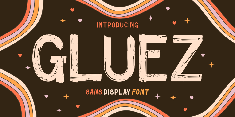 Gluez font