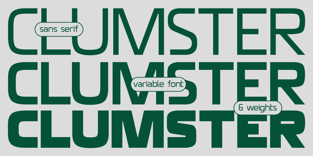 SK Clumster Sans font