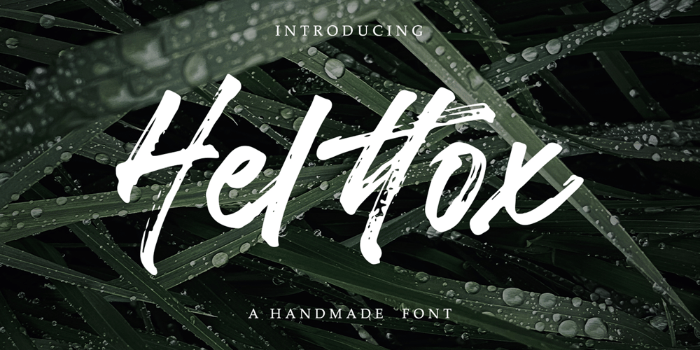 Helttox Brush font