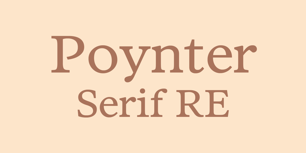 Poynter Serif RE font