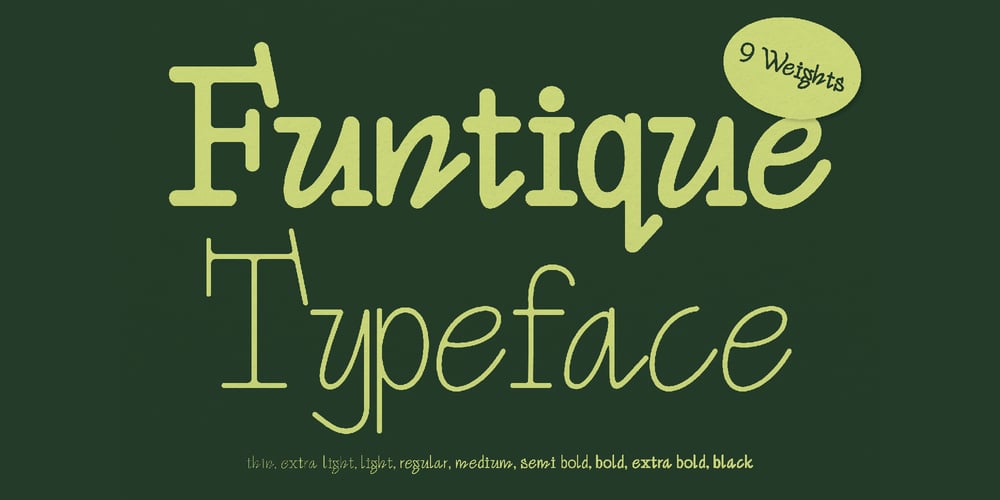 Funtique Typeface font