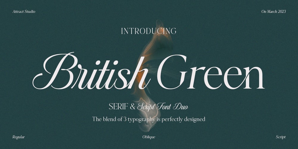 British Green Font Duo font
