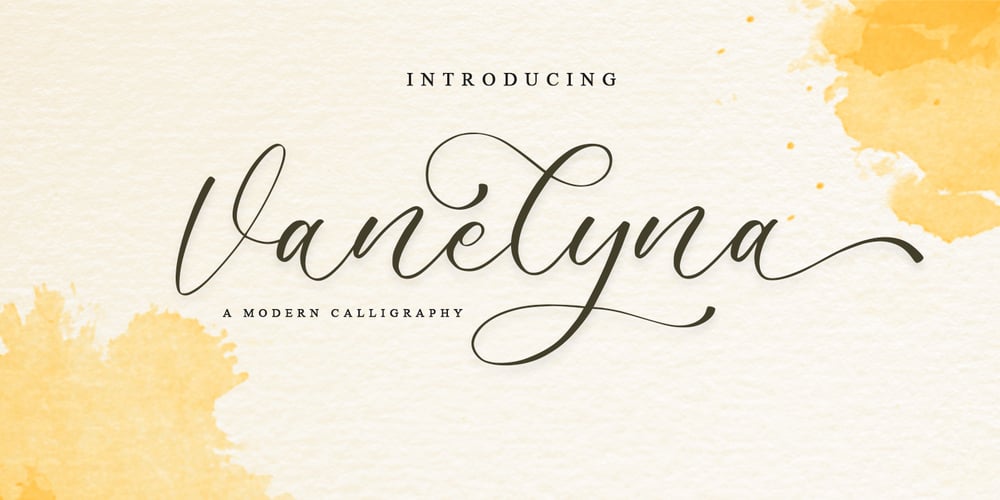 Vanelyna font