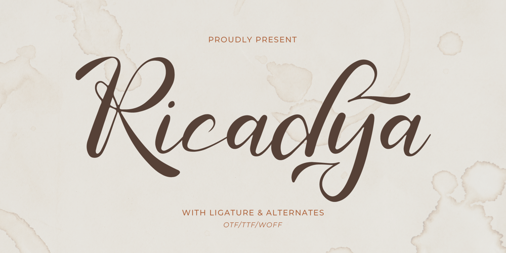 Ricadya font