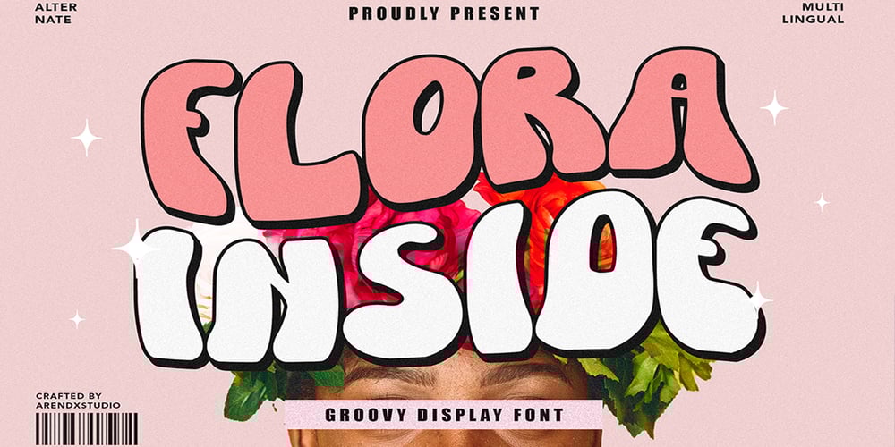 Flora Inside font