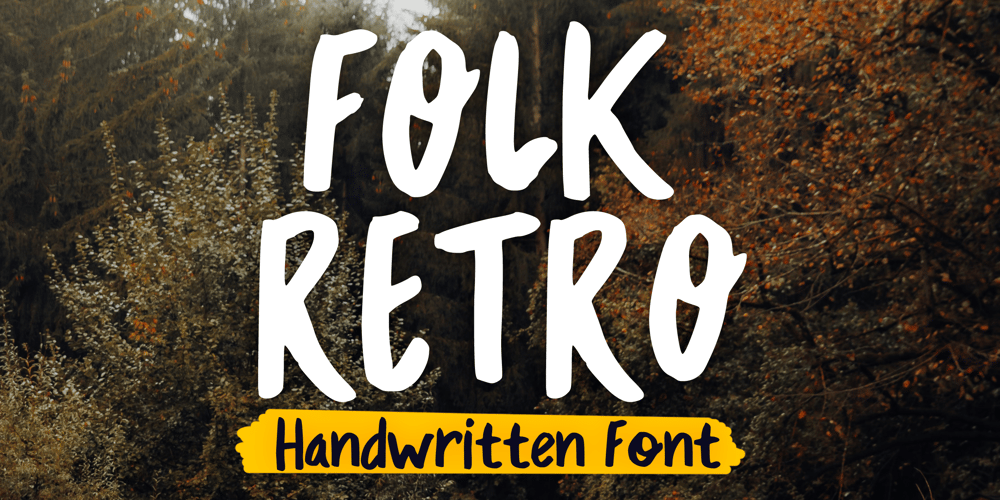 Folk Retro font