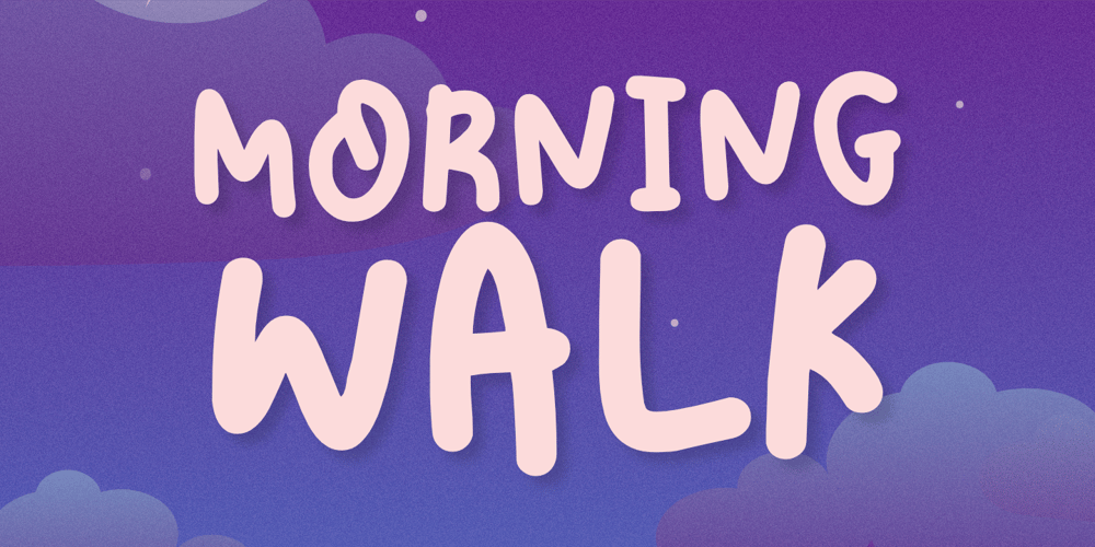 Morning Walk font