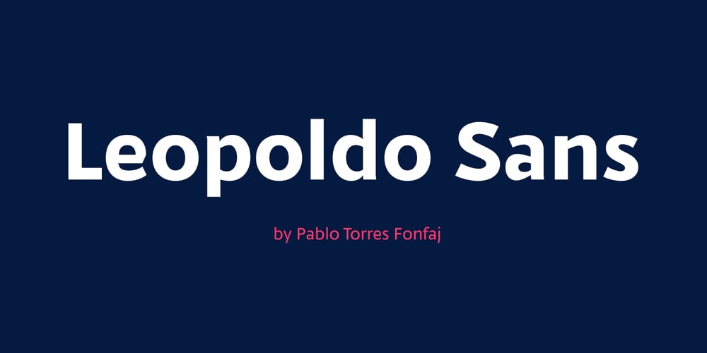 Leopoldo Sans font