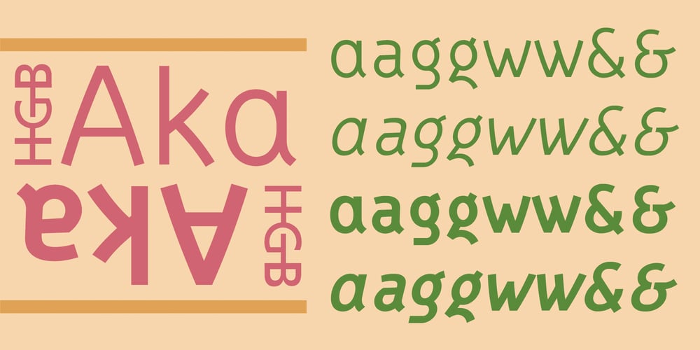 HGB Aka font