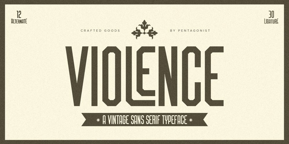 Violence PS font