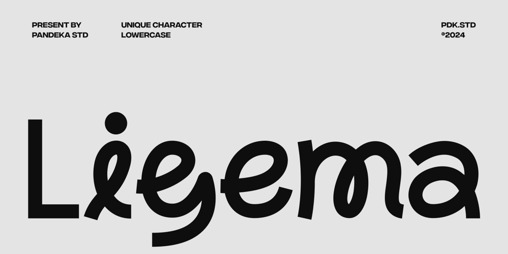 Ligema font
