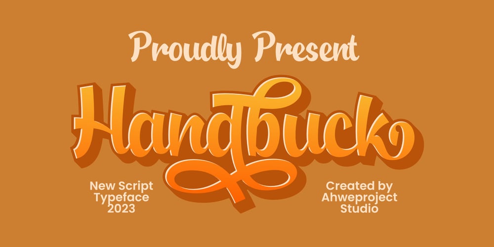 Handbuck font