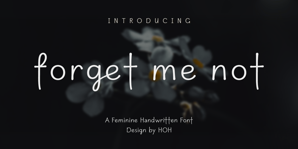 HOH Forgetmenot font
