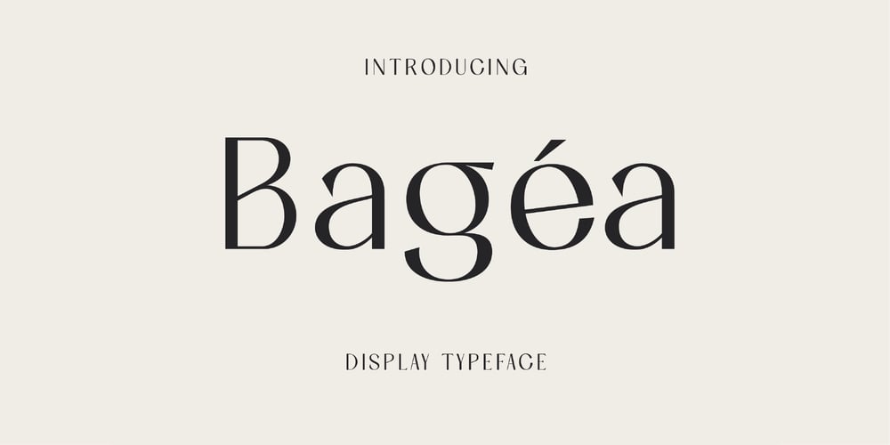 Bagea font