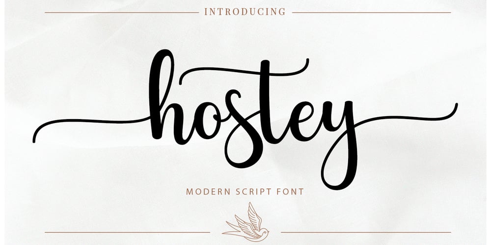 Hostey Script font
