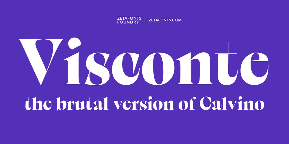 Visconte font