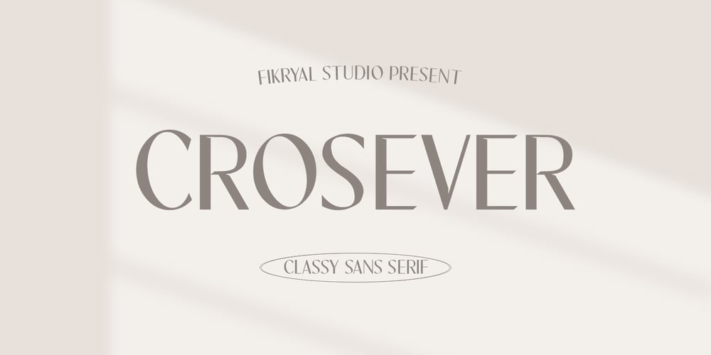 Crosever font