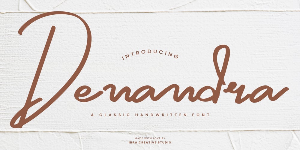 Denandra font