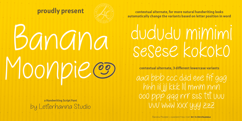 Banana Moonpie font