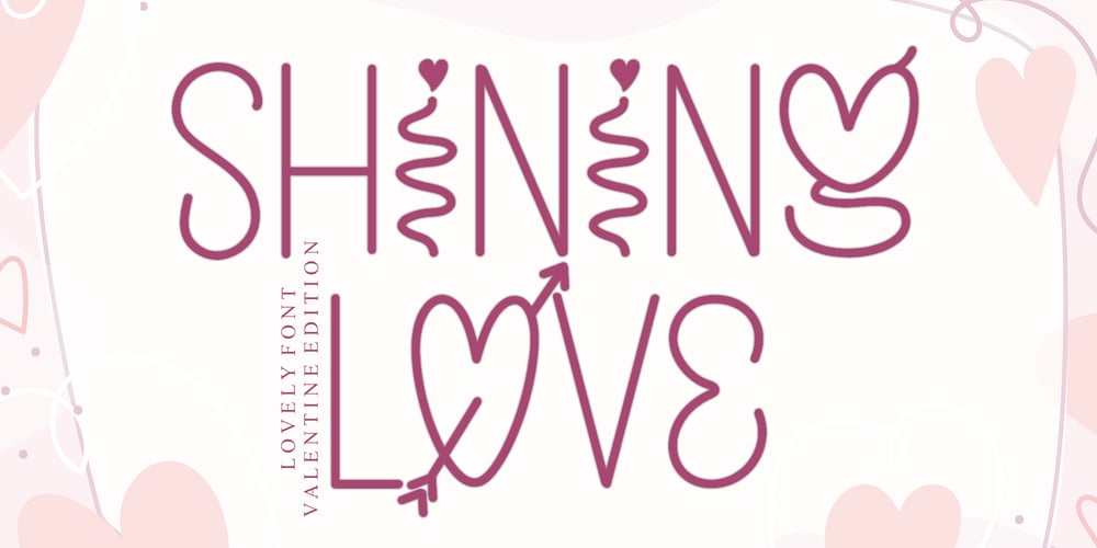Shining Love font