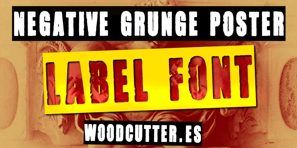 Negative Grunge Poster font