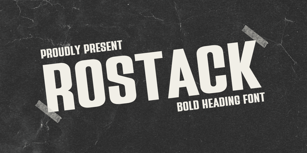 Rostack font