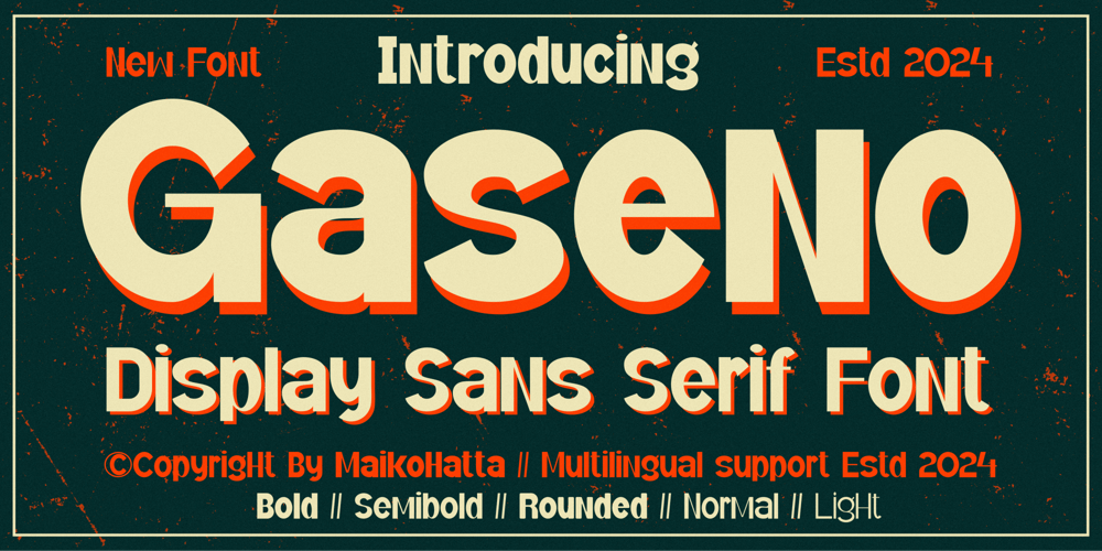 Gaseno font