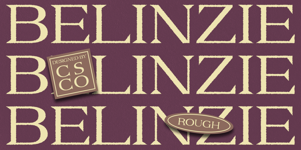 Belinzie Rough font