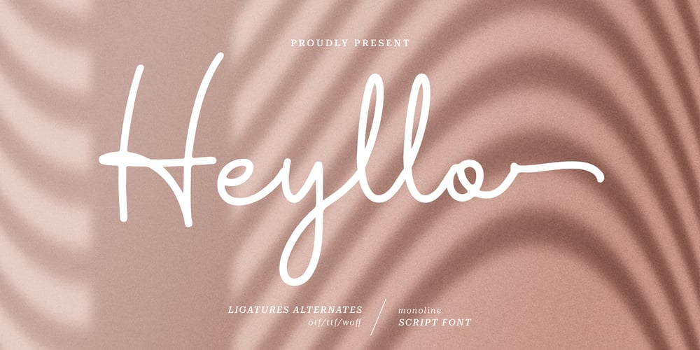 Heyllo font