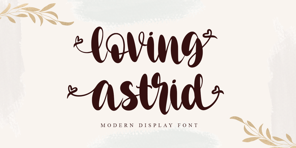 Loving Astrid font
