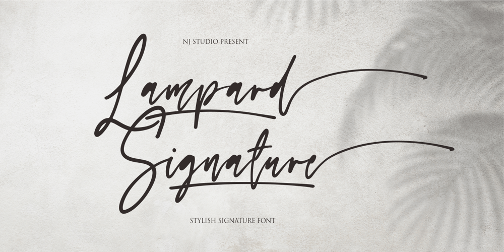 Lampard Signature font