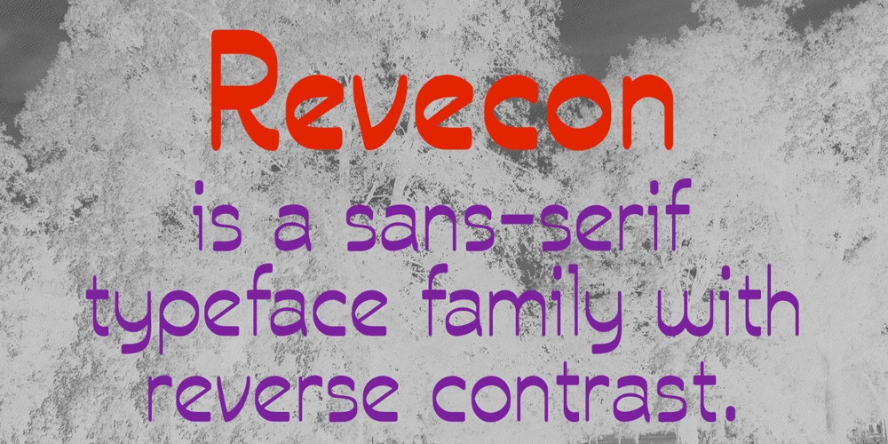 Revecon font