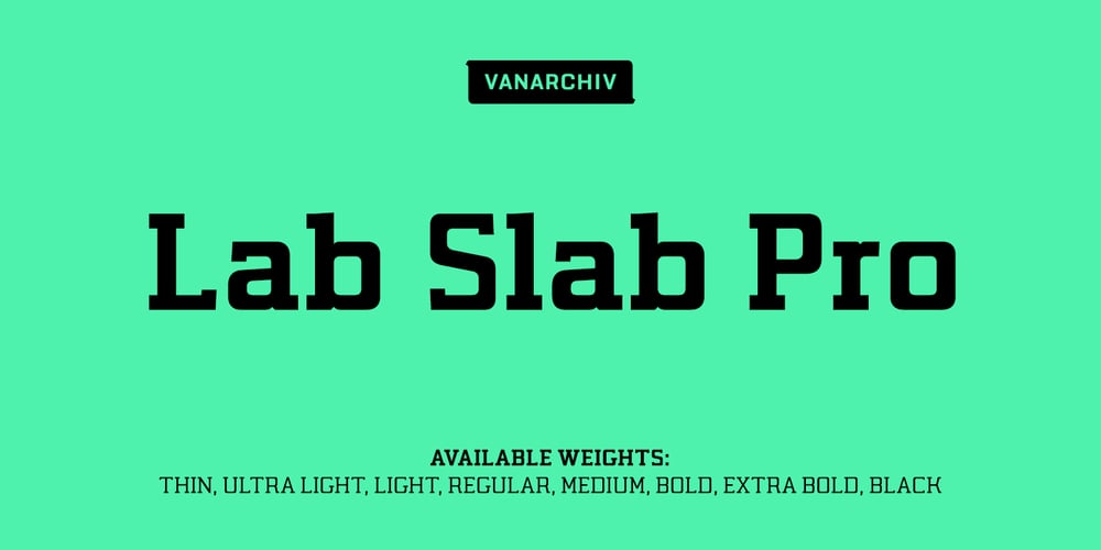 Lab Slab Pro font