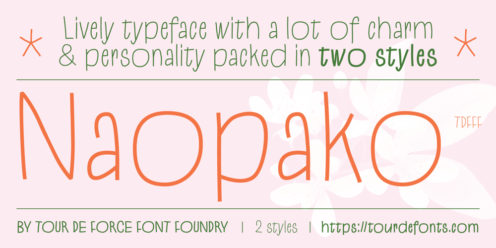 Naopako font
