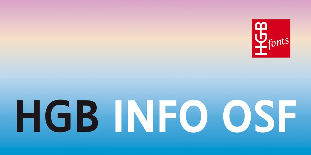 HGB Info OSF font