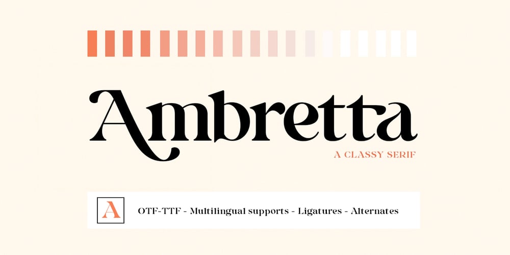 Ambretta font