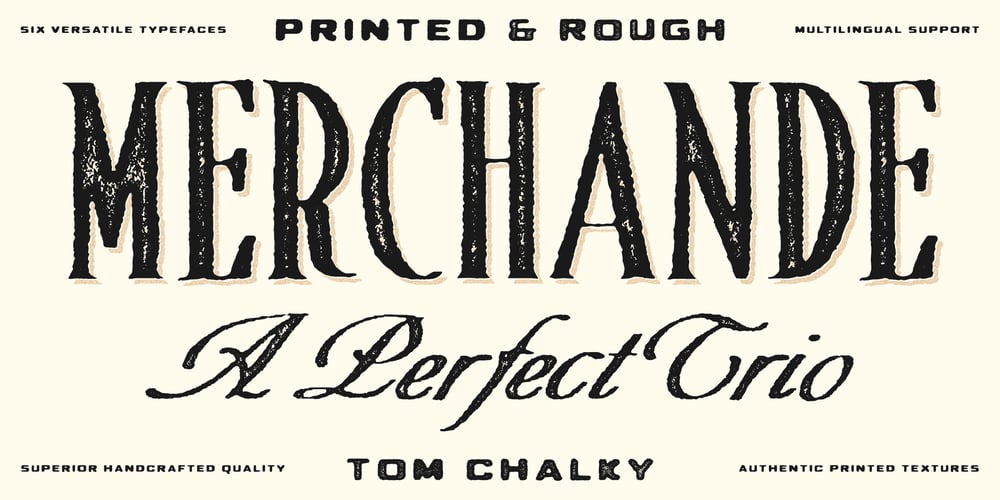 Merchande Print font