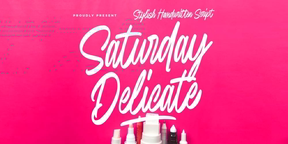 Saturday Delicate font
