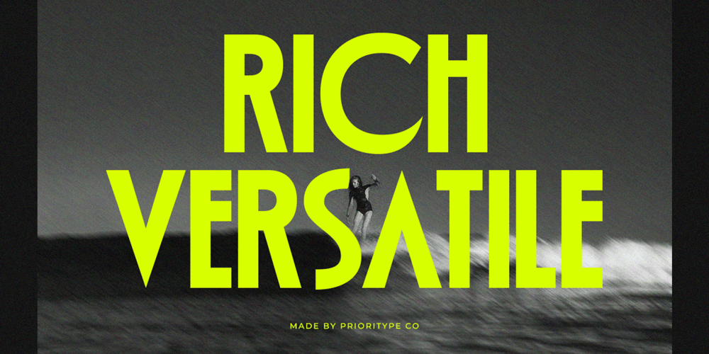 Rich Versatile font