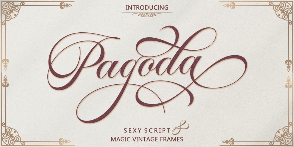 Pagoda Script font