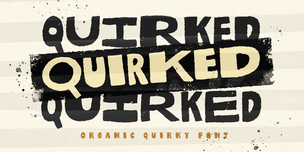 Quirked font